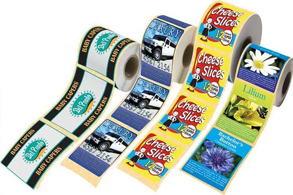 چاپ لیبل پشت چسب دار چاپ لیبل پشت چسب دار